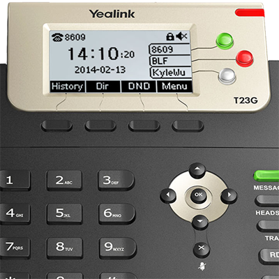 Yealink T23GN VoIP/SIP Phone (SIP-T23), 3-Lines, 2 x Gigabit Ports, PoE, Greyscale LCD Display WitH PSU
